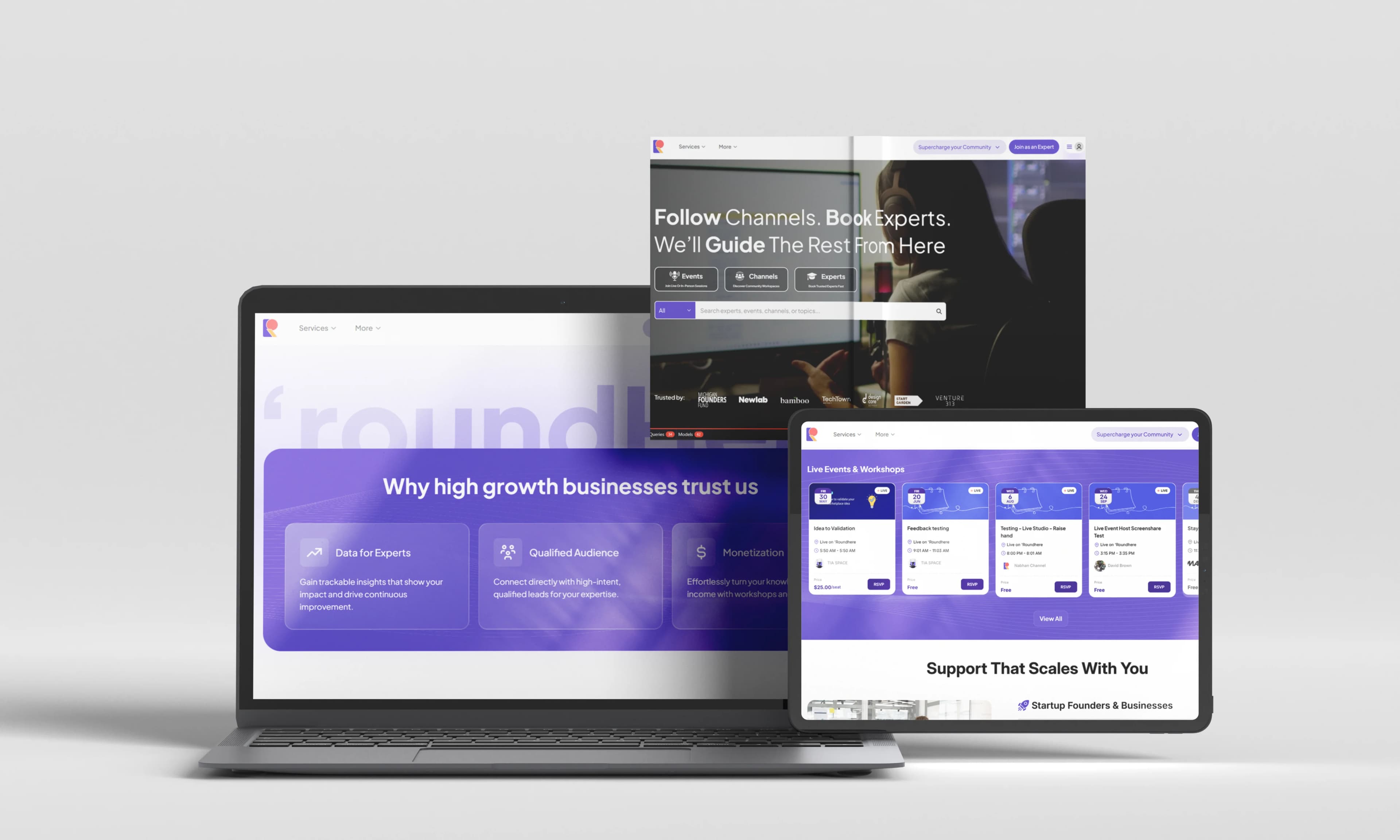 Roundhere community platform